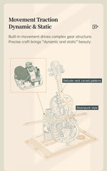 Robotime AMK63 instruction booklet and components for assembly