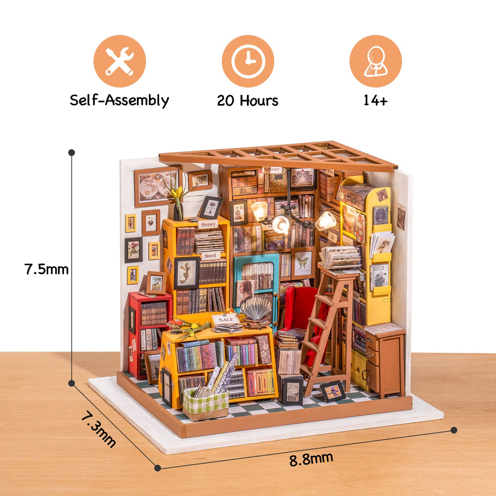 Robotime finished dollhouse display elevates home decor beautifully