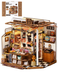 ROBOTIME Henry's Chocolate shop-front displays vintage charm for decorative display