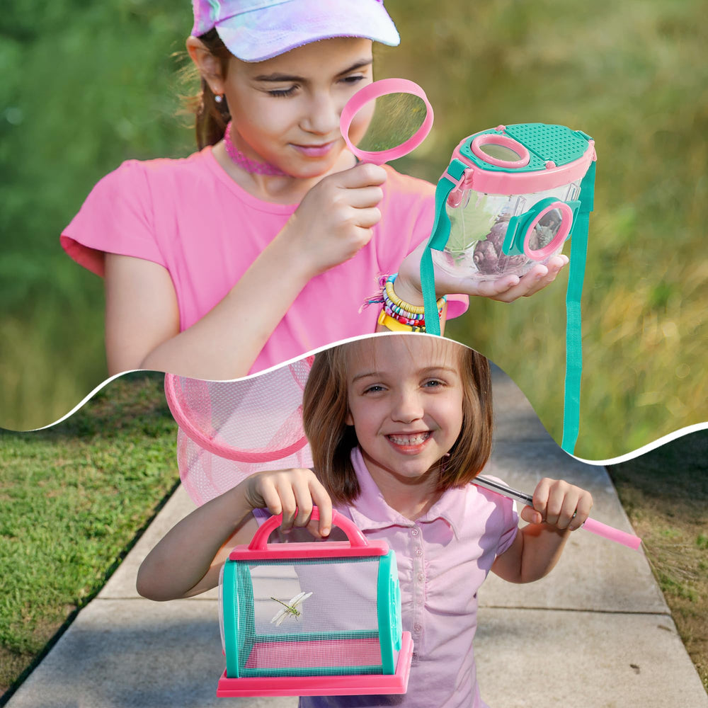 Robotime Kids Explorer Kit identification cards for learning insects and plants