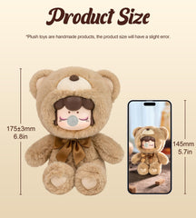 ROBOTIME plush doll compatible with DIY miniature dollhouse for creative layouts