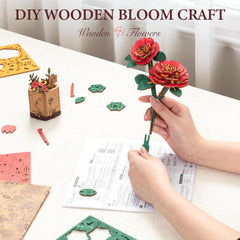 ROBOTIME red camellia gift-card image highlighting a thoughtful decor gift