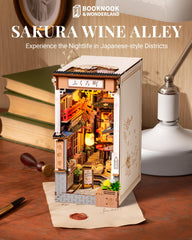 ROBOTIME Sakura Wine Alley roof in ukiyo-e style enhances visual appeal for your space.