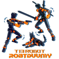 ROBTDUUMY T13 black and orange finish offers striking collectible appeal.