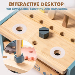 ROBUD colorful wooden parts keep little builders engaged during play