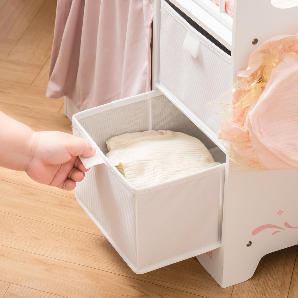 ROBUD spacious doll crib fits dolls under 22 inches for comfort