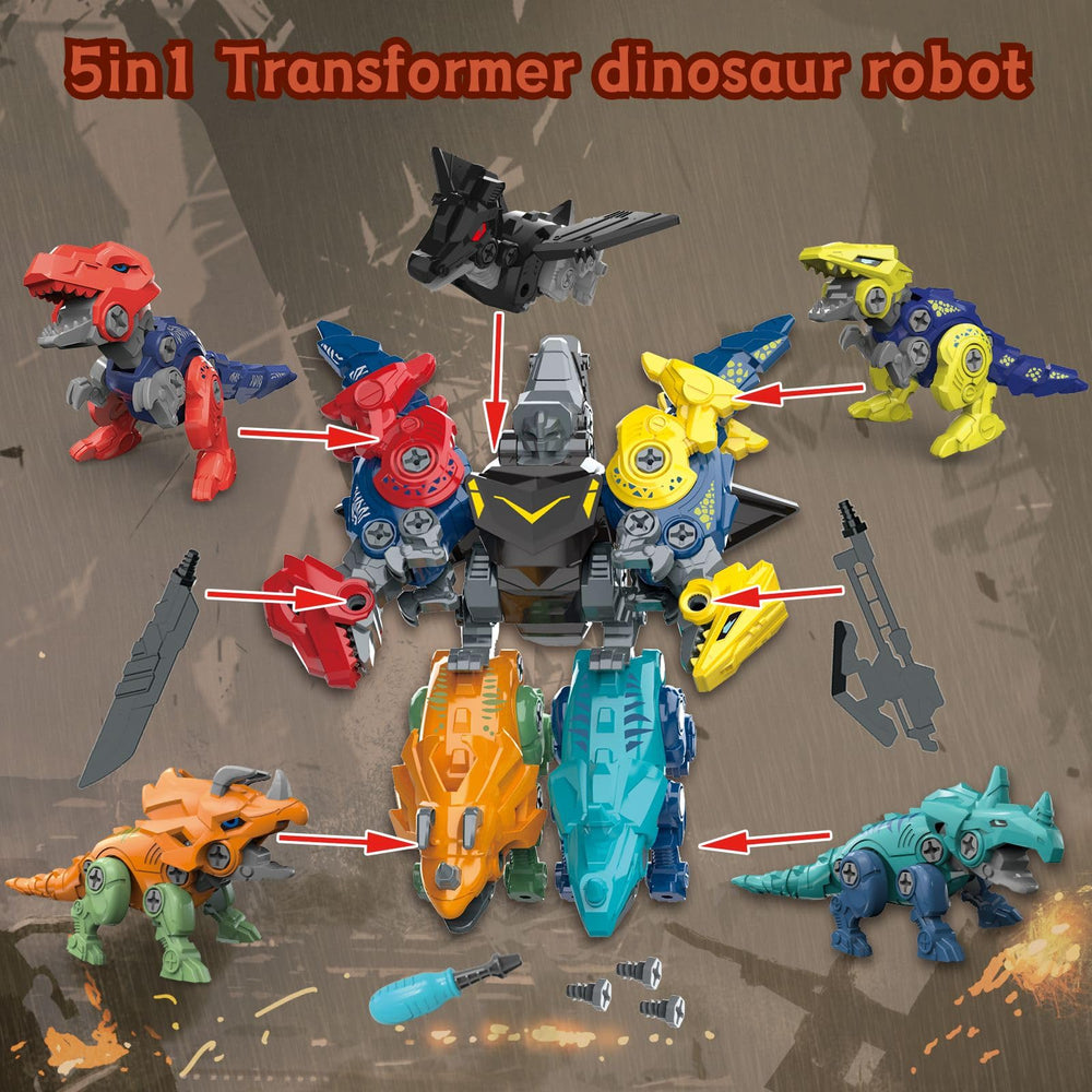 Rockclo dinosaur-assembly-instructions guide step-by-step building.