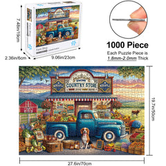 Rocorose 1000-piece finished puzzle reveals cozy country store