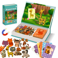 ROHSCE Animal Magnetic Busy Book cover offers portable, screen-free play for toddlers.