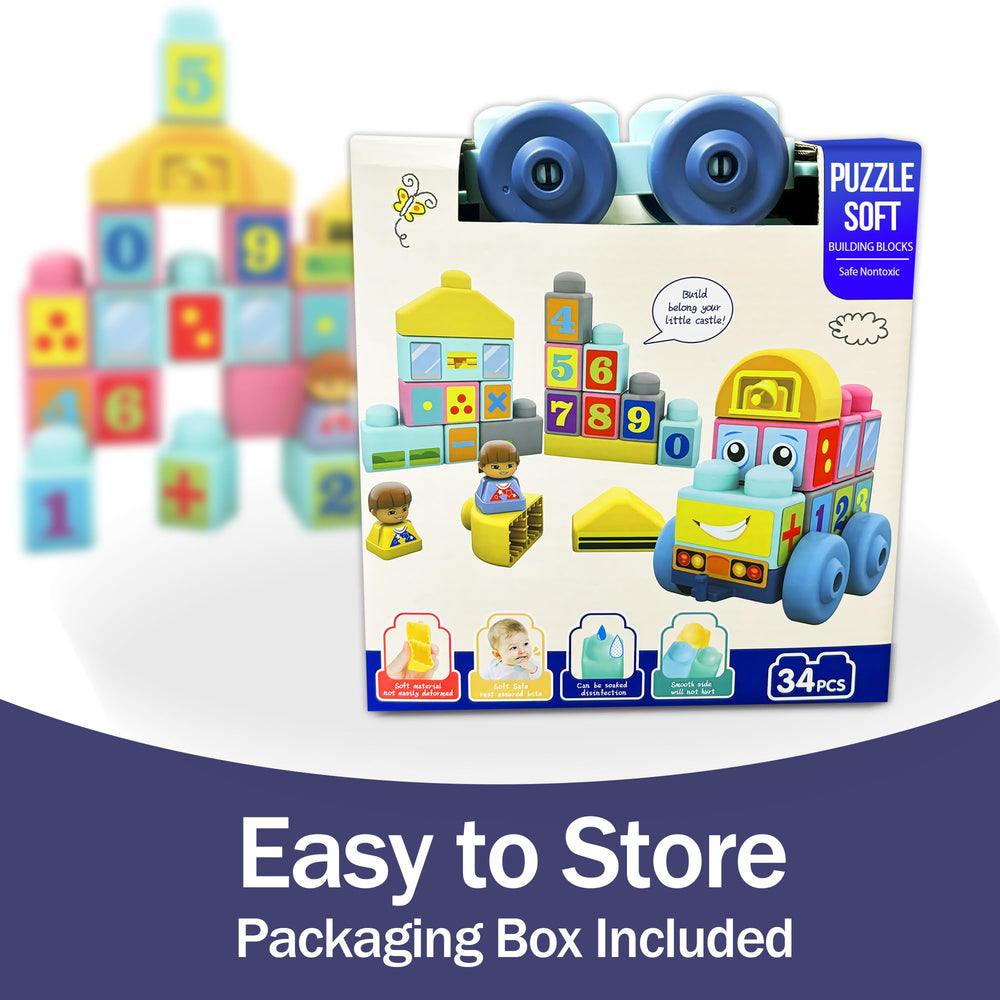 ROHSCE Baby Blocks colorful set supports creative stacking and imaginative building projects.