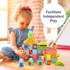 ROHSCE Gift-ready blocks make a thoughtful toddler gift for birthdays or holidays.