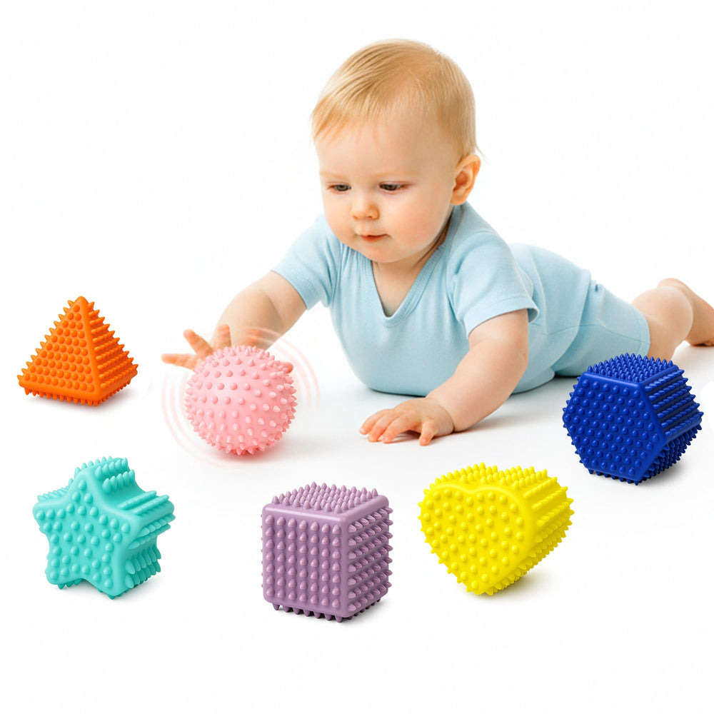 ROHSCE Baby Sensory Balls with bright colors to boost visual focus and curiosity