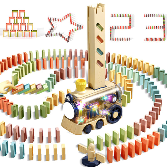 ROHSCE Domino Train lights up playtime, boosting visual engagement.