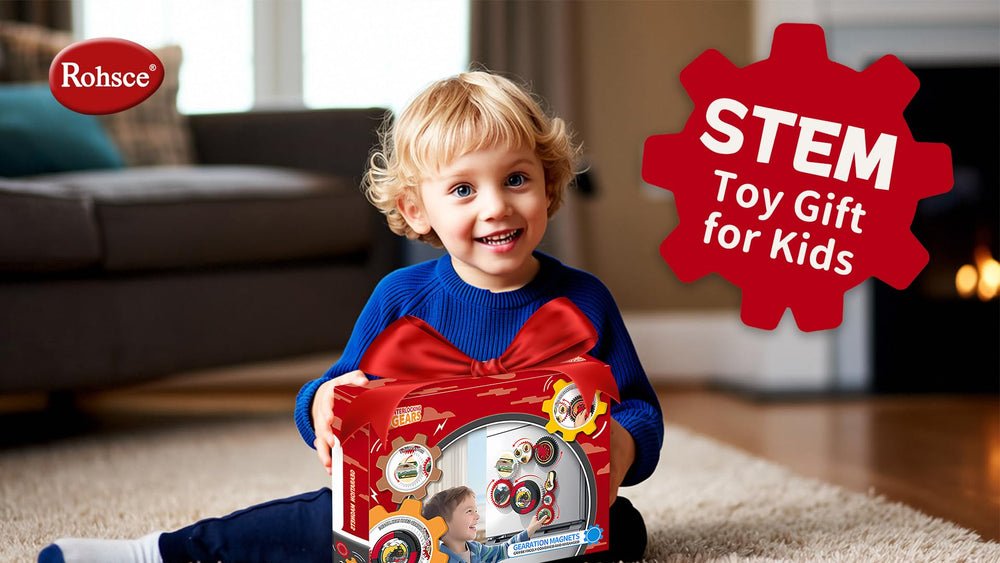 ROHSCE magnetic gears encourage interactive play on fridges or boards