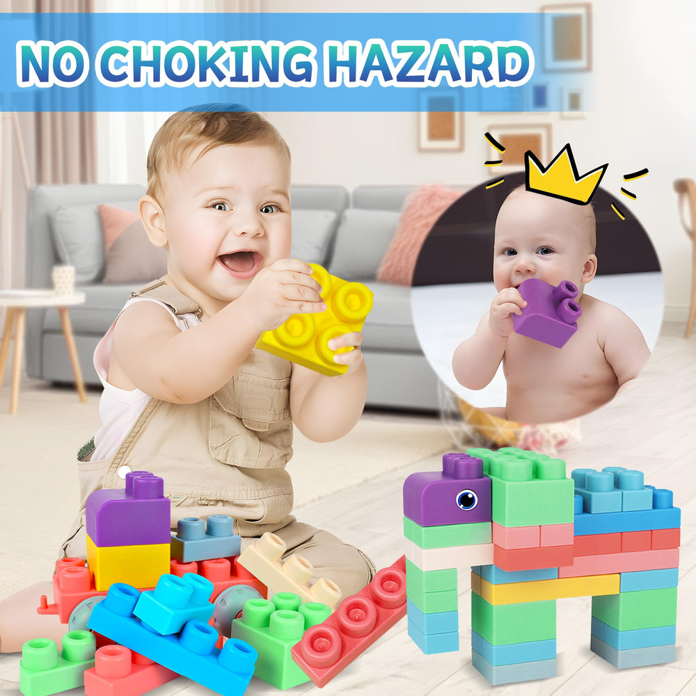 ROHSCE non-toxic construction blocks with rounded edges and safety design