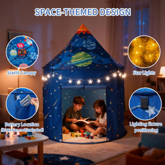 ROIWUIE kids tent uses tough oxford fabric for durable, wipe-clean fun