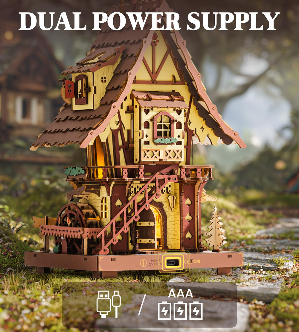 ROKR cuckoo clock interactive sound and light create a magical hourly moment.