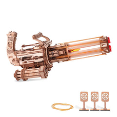 ROKR Gun 3D Puzzle with rotating barrel for immersive build and display