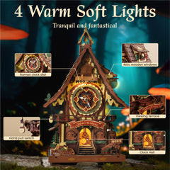 ROKR LED fairy treehouse lights create a warm, cozy ambiance.