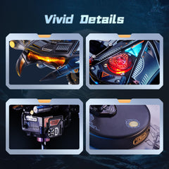 ROKR Manta Ray color indicators simulate status signals for sci-fi ambiance