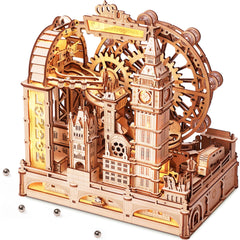 ROKR Marble Travel London puzzle with motorized London landmark scene for desk allure.