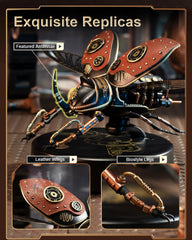 ROKR Rhinoceros Beetle brass touch-switch invites hands-on interaction and motion
