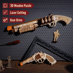 ROKR rubber-band gun assembly guide step demonstrates approachable build