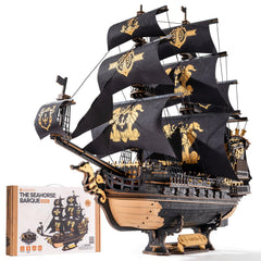 ROKR Seahorse Barque rotating rudder adds authentic display appeal.