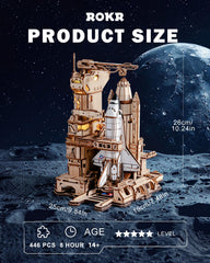 ROKR Space Shuttle launch sequence close-up with interactive LED effects for drama