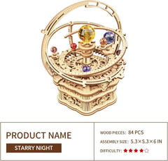 ROKR Starry Night T-Key at the bottom for music box operation.