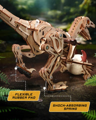 ROKR Velociraptor S-shaped tail balances the model.