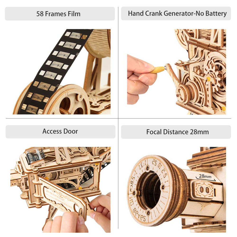 ROKR Vitascope interlocking gears in motion showcase synchronized movement