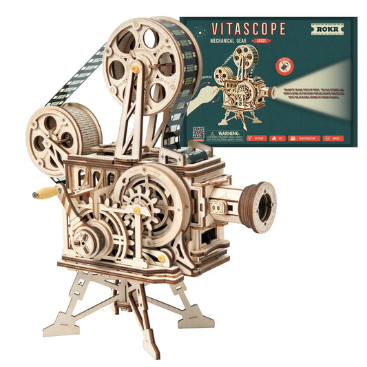 ROKR Vitascope model assembly shows precise, tactile parts forming a complete puzzle