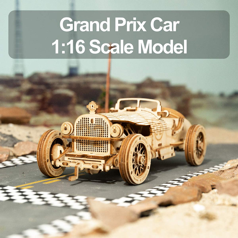 ROKR wooden puzzle no glue emphasizes clean, precision-cut pieces for mess-free assembly