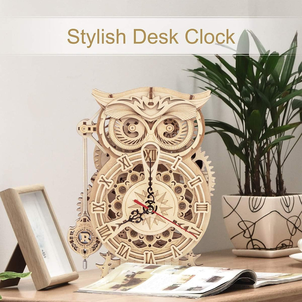 ROKR wooden puzzle pieces showcase laser-cut precision and snap-fit assembly.