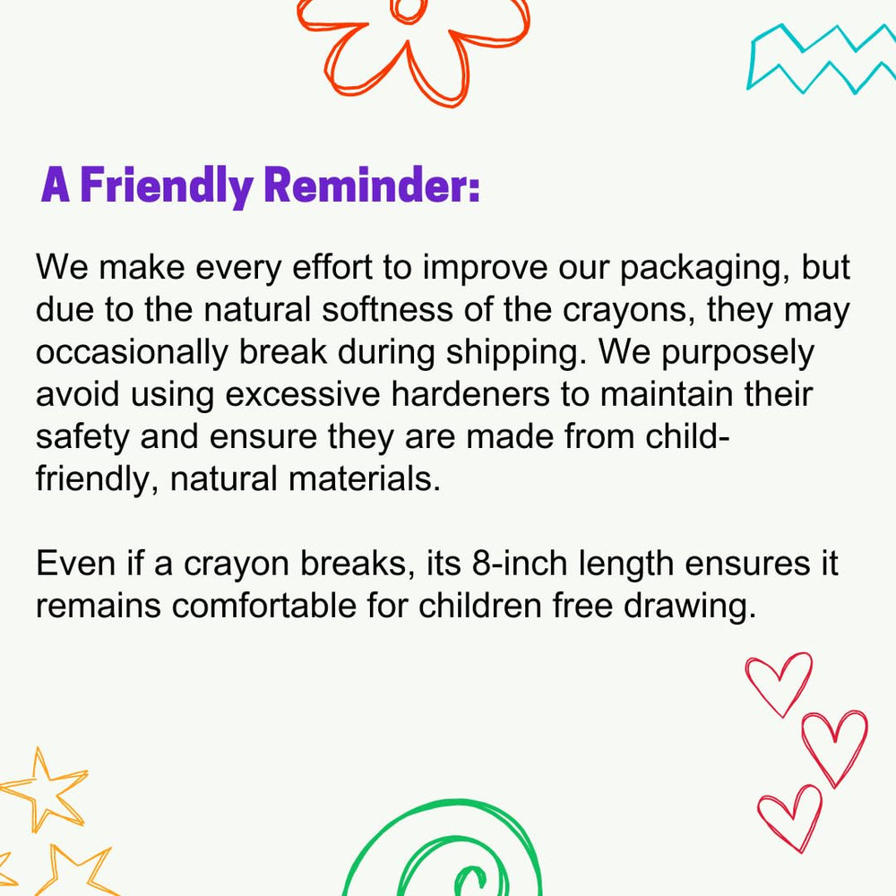 ROKT&RAZO 8-inch crayon in hand offers easy grip for little artists