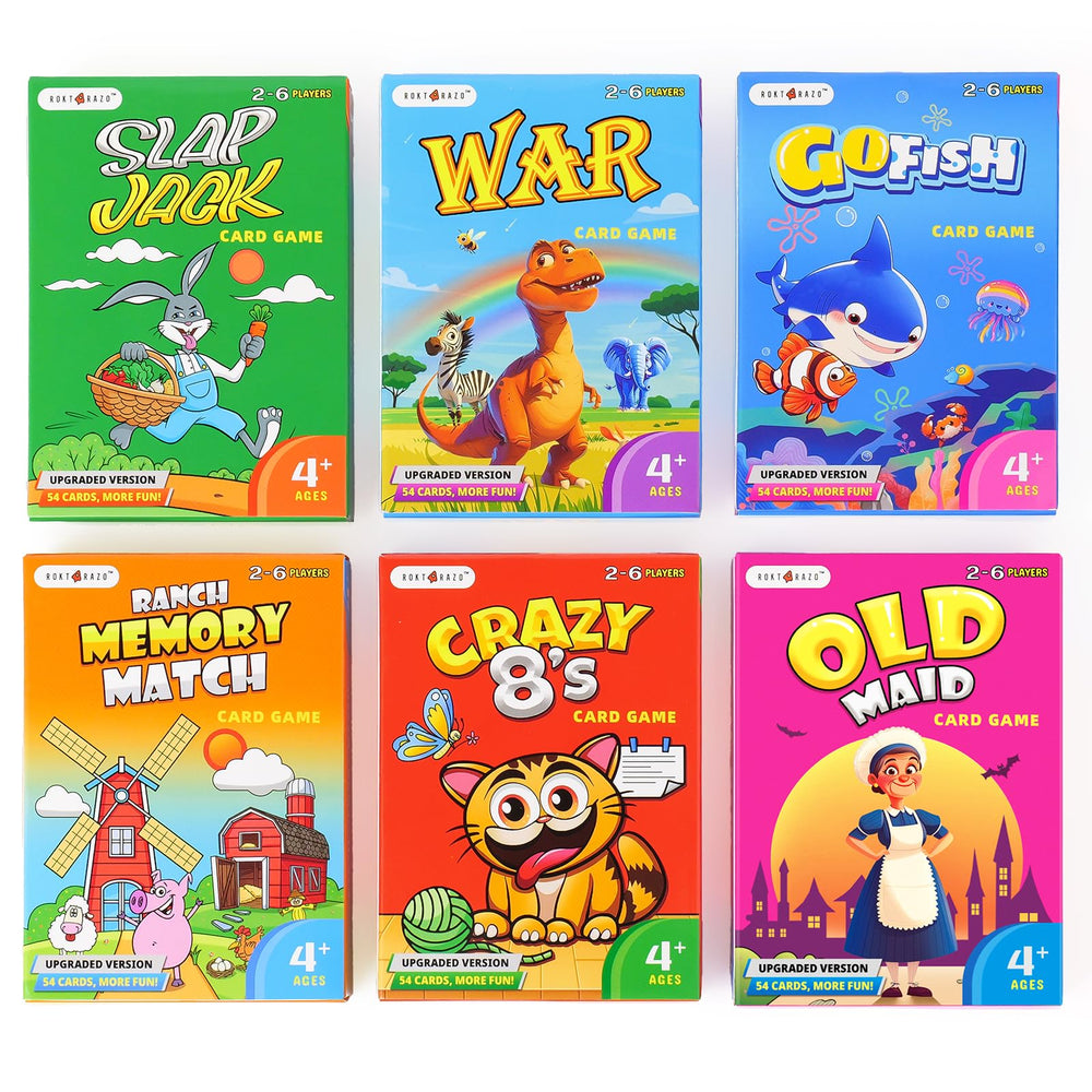 rokt&razo upgraded 54-card deck enables longer play sessions for kids
