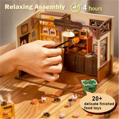Rolife Becka's Bakery accessories like clamp and basket enhance authenticity.