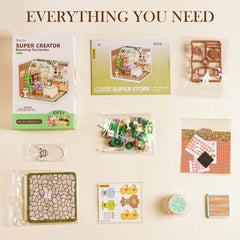 Rolife Blooming Tea Garden assembly guide, helpful for planning your build.