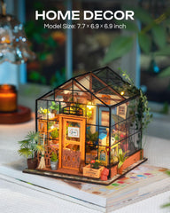 Rolife Cathy’s Flower House battery access for portable display setup.