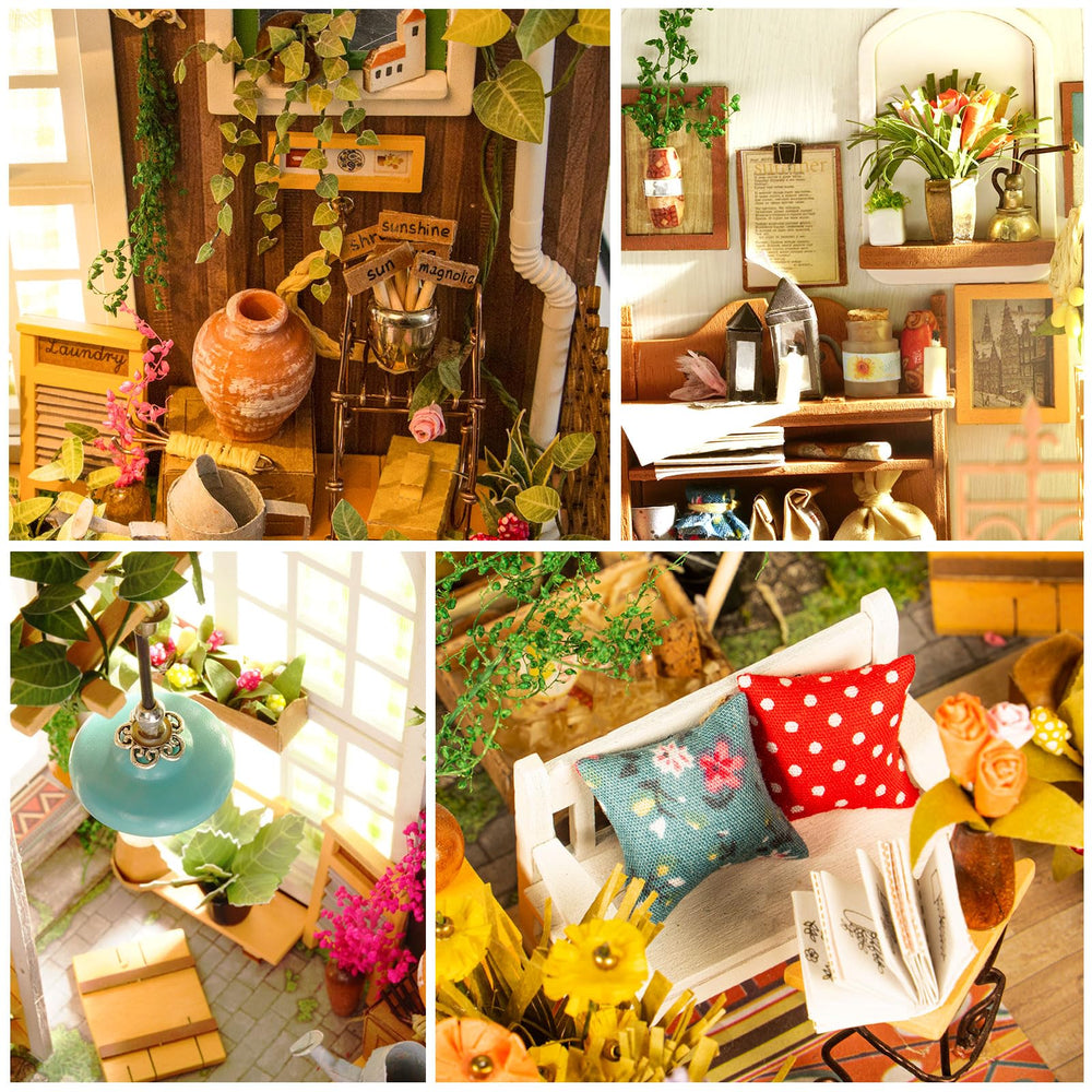Rolife colorful instruction book guides step-by-step crafting.