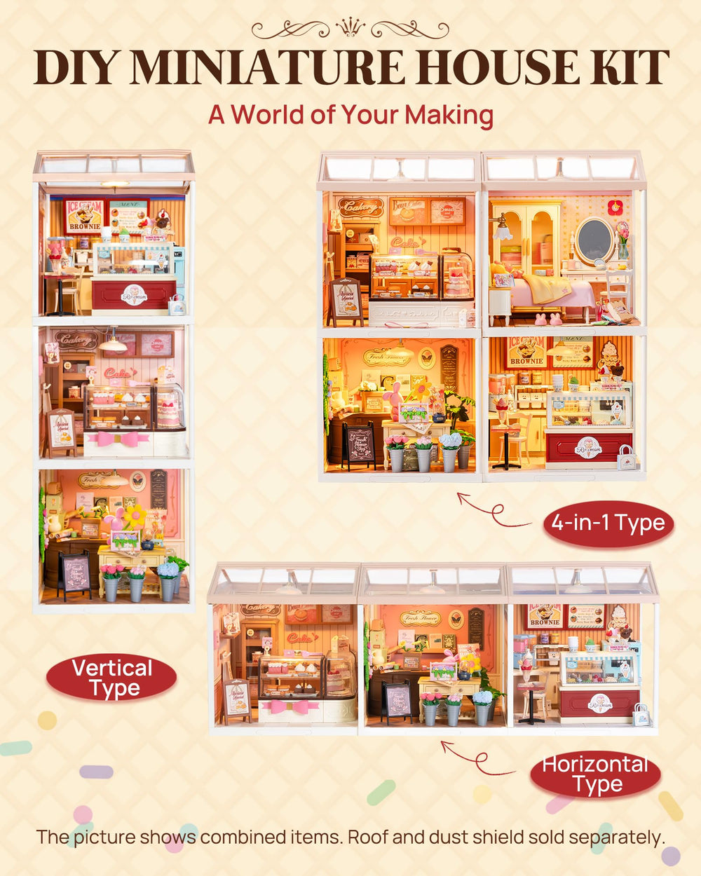 Rolife detailed instruction booklet guides easy step-by-step building