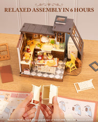 Rolife DIY kit features pre-cut pieces and precision tweezers for easy assembly