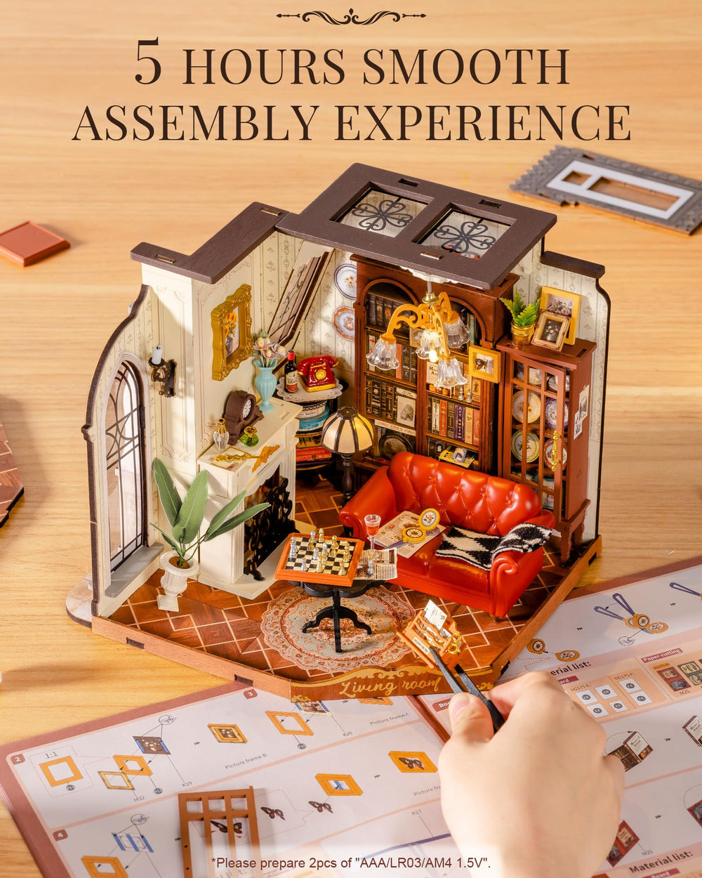 Rolife assembly process shot showing step-by-step building satisfaction