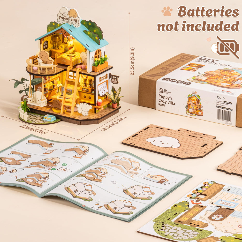 Rolife Pieces and instructions ensure a satisfying unboxing and build experience