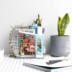 Rolife Dora's Rooftop furniture set highlights compact styling for cozy dollhouse scenes