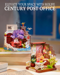 Rolife Fancy Tea Yard bookshelf detail emphasizes tiny books and decor for display