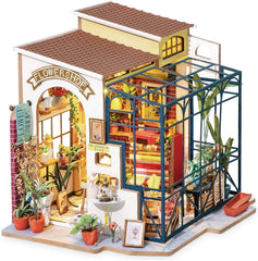 Rolife Flower Shop counter display showing a tiny workspace and charm