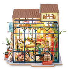 Rolife Flower Shop interior scene with cozy details for realism