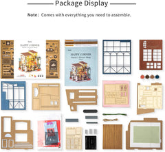 Rolife Flower Shop packaging and instruction outline clear steps for assembly